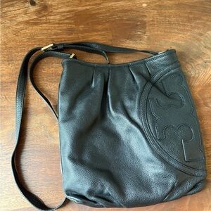 Authentic Tory Burch Black Crossbody Bag Rare All T collection